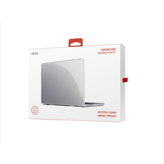 Чехол-накладка uBear Vision Сase для MacBook Pro 14  2021 (Цвет: Clear)