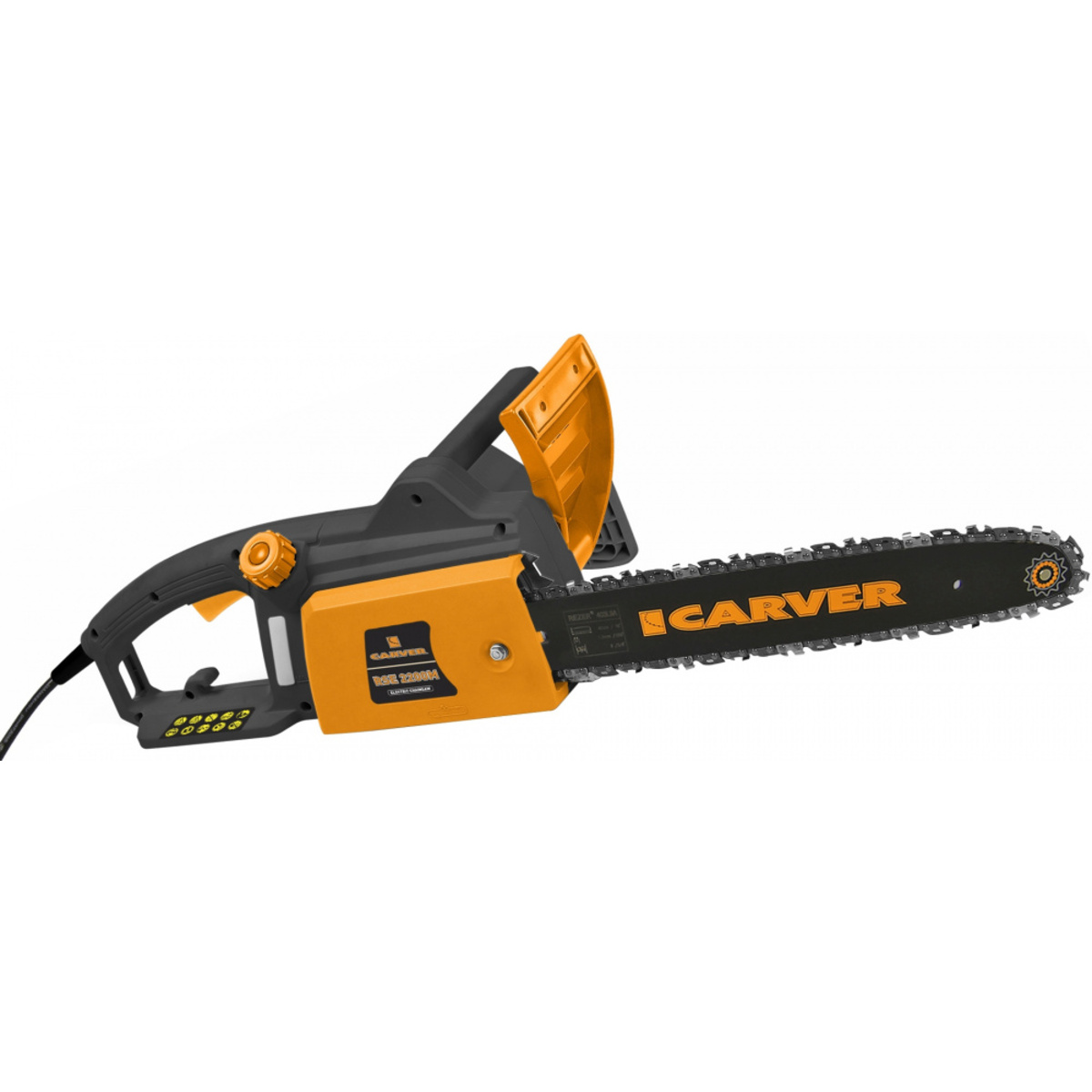 Электрическая цепная пила Carver RSE-2200М (Цвет: Orange)