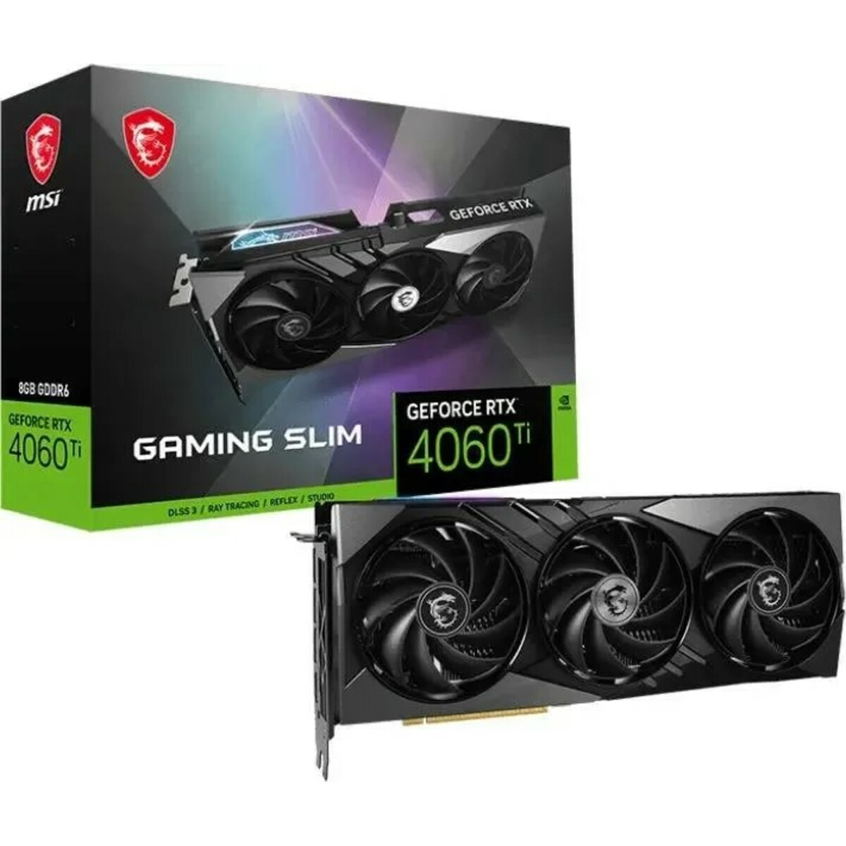 Видеокарта MSI GeForce RTX 4060 Ti GAMING SLIM 8G 