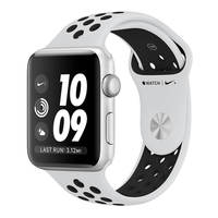Умные часы Apple Watch Series 3 38mm Aluminum Case with Nike Sport Band (Цвет: Silver/Pure Platinum and Black)