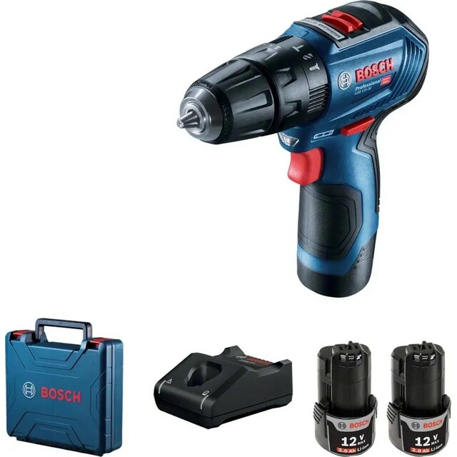 Дрель-шуруповерт Bosch GSB 12V-30 (Цвет: Blue)