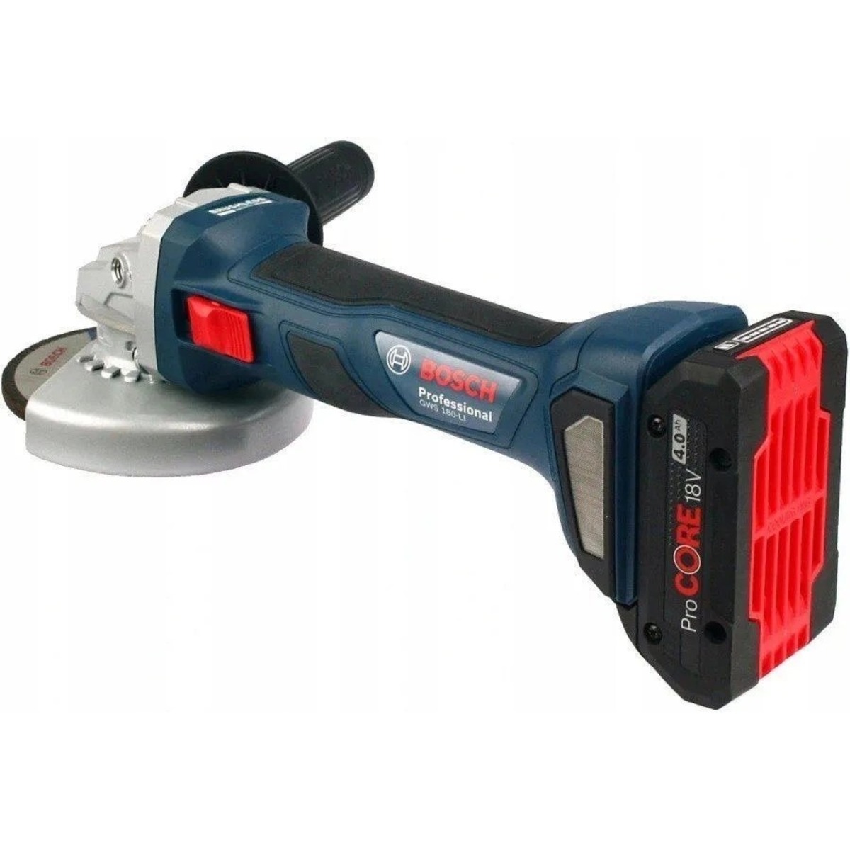 Углошлифовальная машина Bosch GWS 180-LI 06019H9025 (Цвет: Blue)