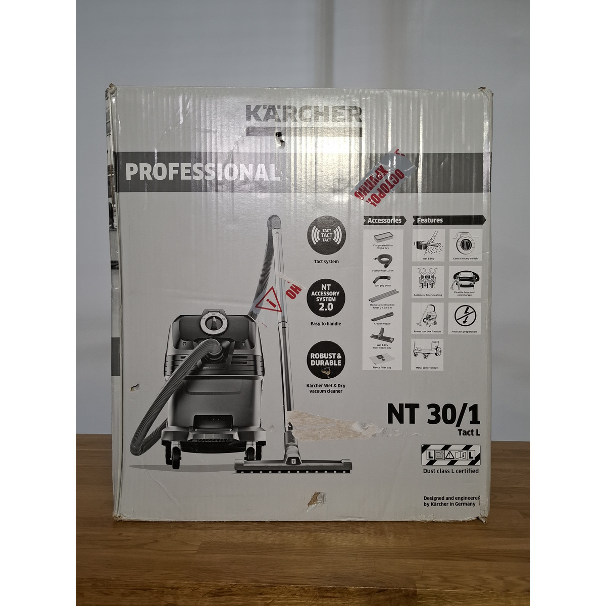 Строительный пылесос Karcher NT 30 / 1 Tact L (Цвет: Gray)