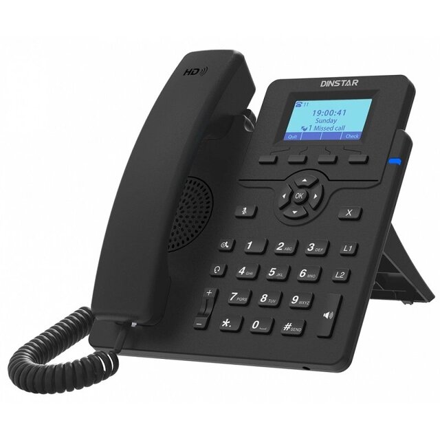 Телефон IP Dinstar C60GP, черный