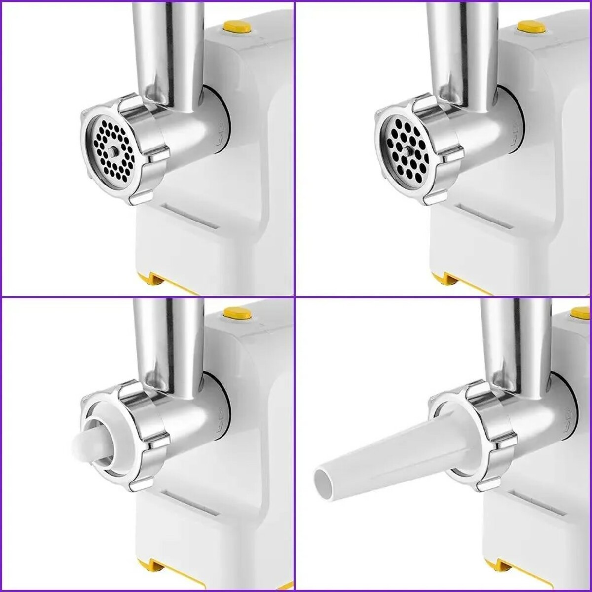 Мясорубка Kitfort КТ-2113-2 (Цвет: White/Yellow)