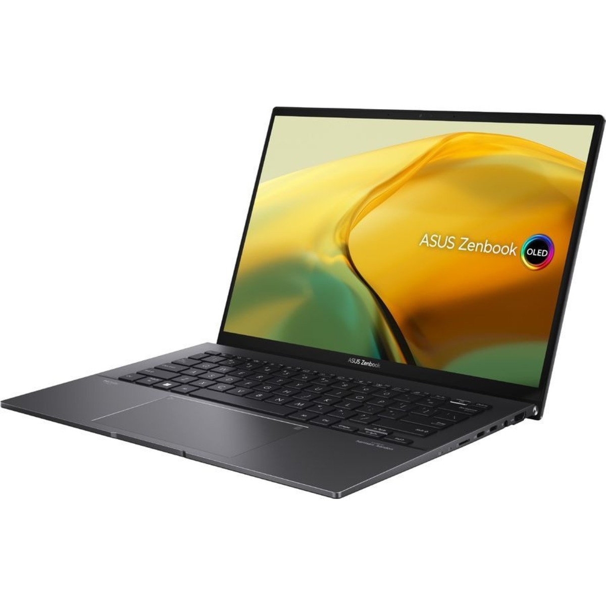 Ноутбук Asus Zenbook 14 UM3402YA-KP660 Ryzen 7 7730U 16Gb SSD1Tb AMD Radeon 14 IPS WQXGA (2560x1600) noOS, черный WiFi BT Cam Bag (90NB0W95-M014W0)