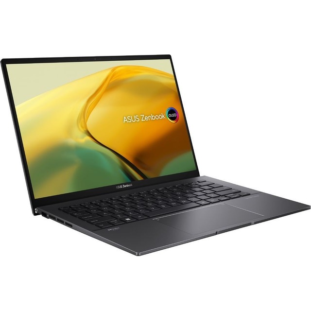 Ноутбук Asus Zenbook 14 UM3402YA-KP660 Ryzen 7 7730U 16Gb SSD1Tb AMD Radeon 14 IPS WQXGA (2560x1600) noOS, черный WiFi BT Cam Bag (90NB0W95-M014W0)