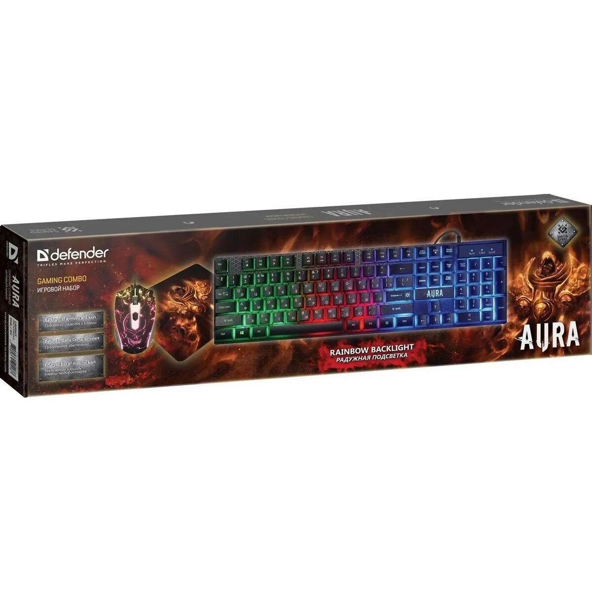 Клавиатура + мышь Defender Aura MKP-117, черный