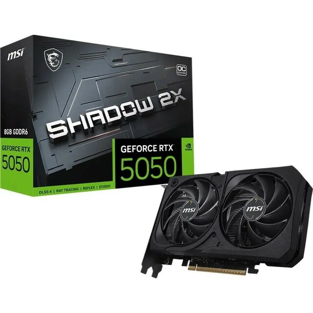 Видеокарта MSI GeForce RTX 5050 SHADOW 2X OC 8Gb 