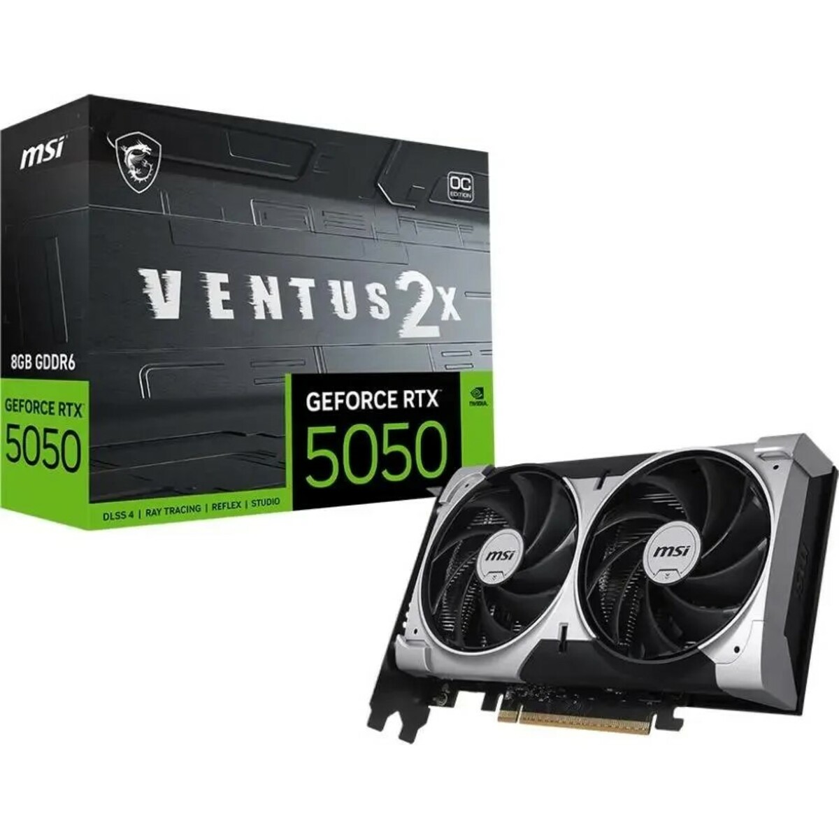 Видеокарта MSI GeForce RTX 5050 VENTUS 2X OC 8Gb 