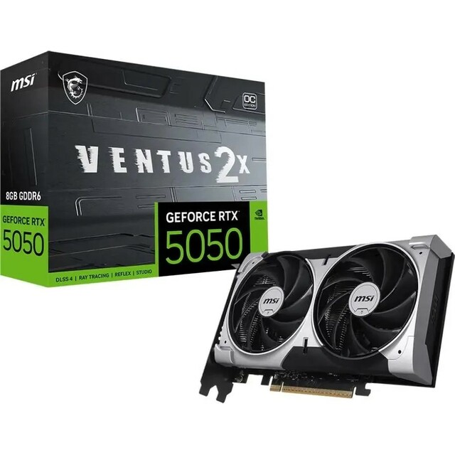 Видеокарта MSI GeForce RTX 5050 VENTUS 2X OC 8Gb 