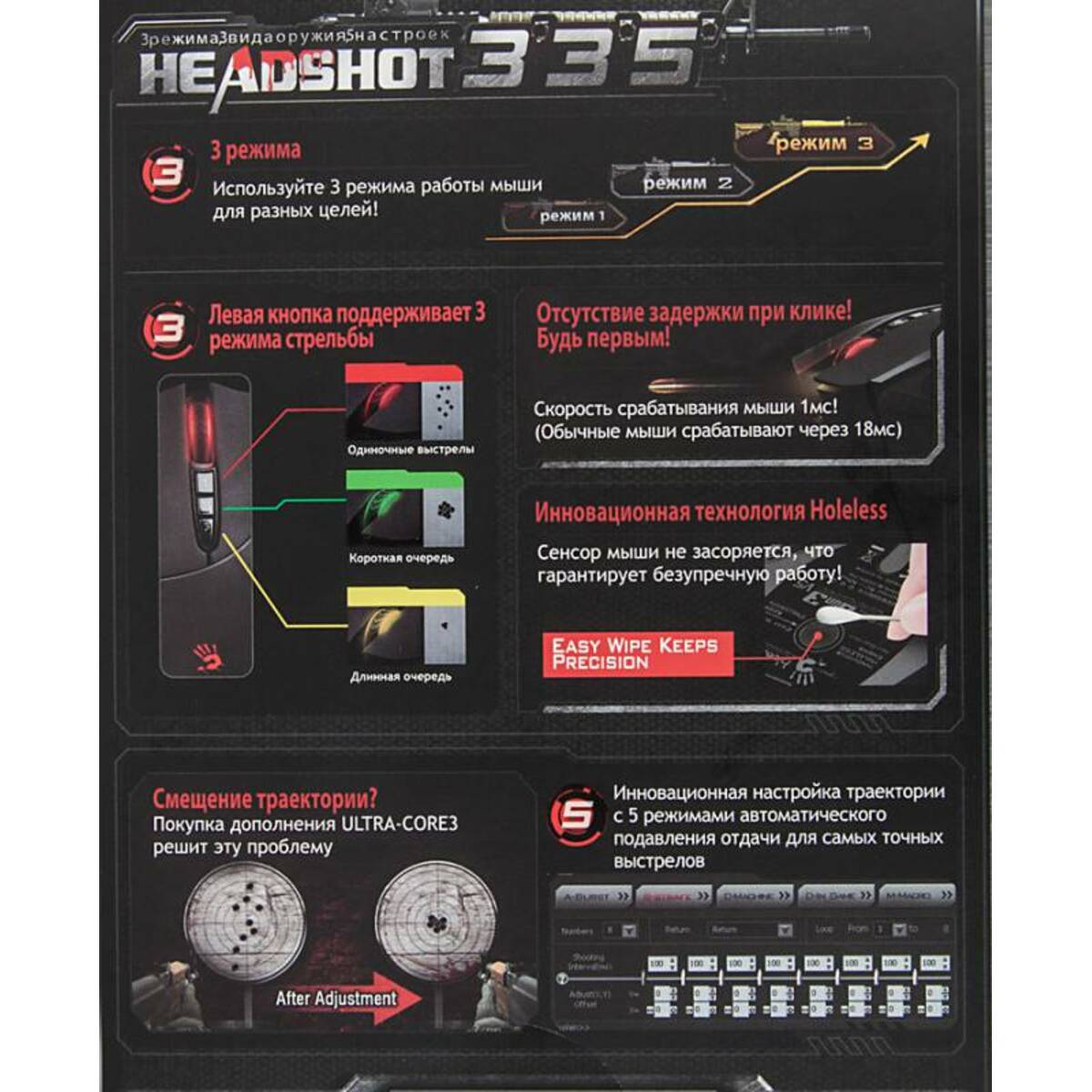 Мышь A4 Bloody V3 USB (Цвет: Black)