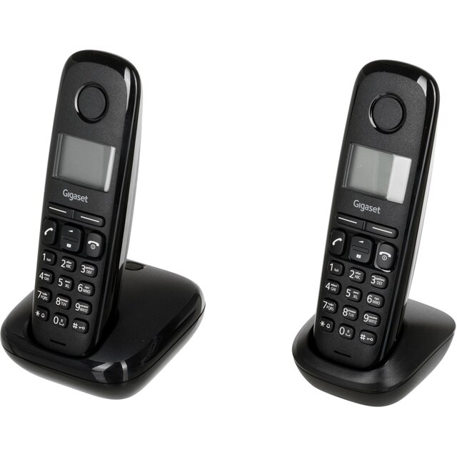 Радиотелефон Dect Gigaset A170 DUO, черный