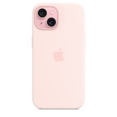 Чехол-накладка Apple Silicone Case with MagSafe для смартфона Apple iPhone 15 (Цвет: Light Pink)