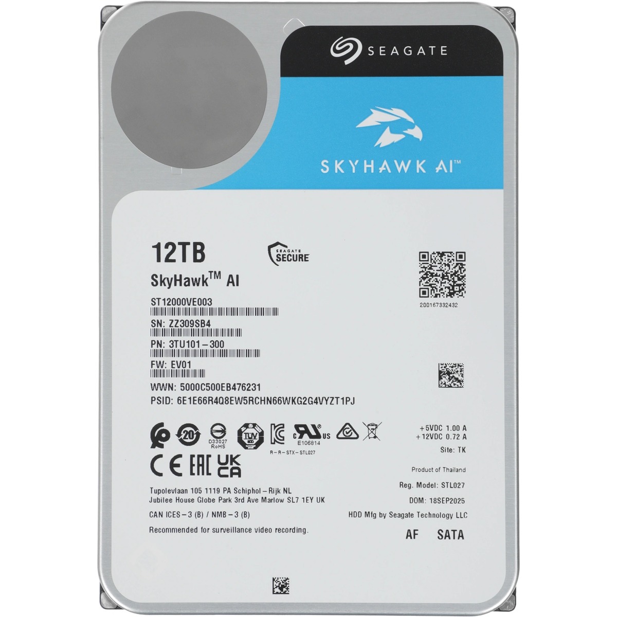 Жесткий диск Seagate SATA-III 12TB ST12000VE003
