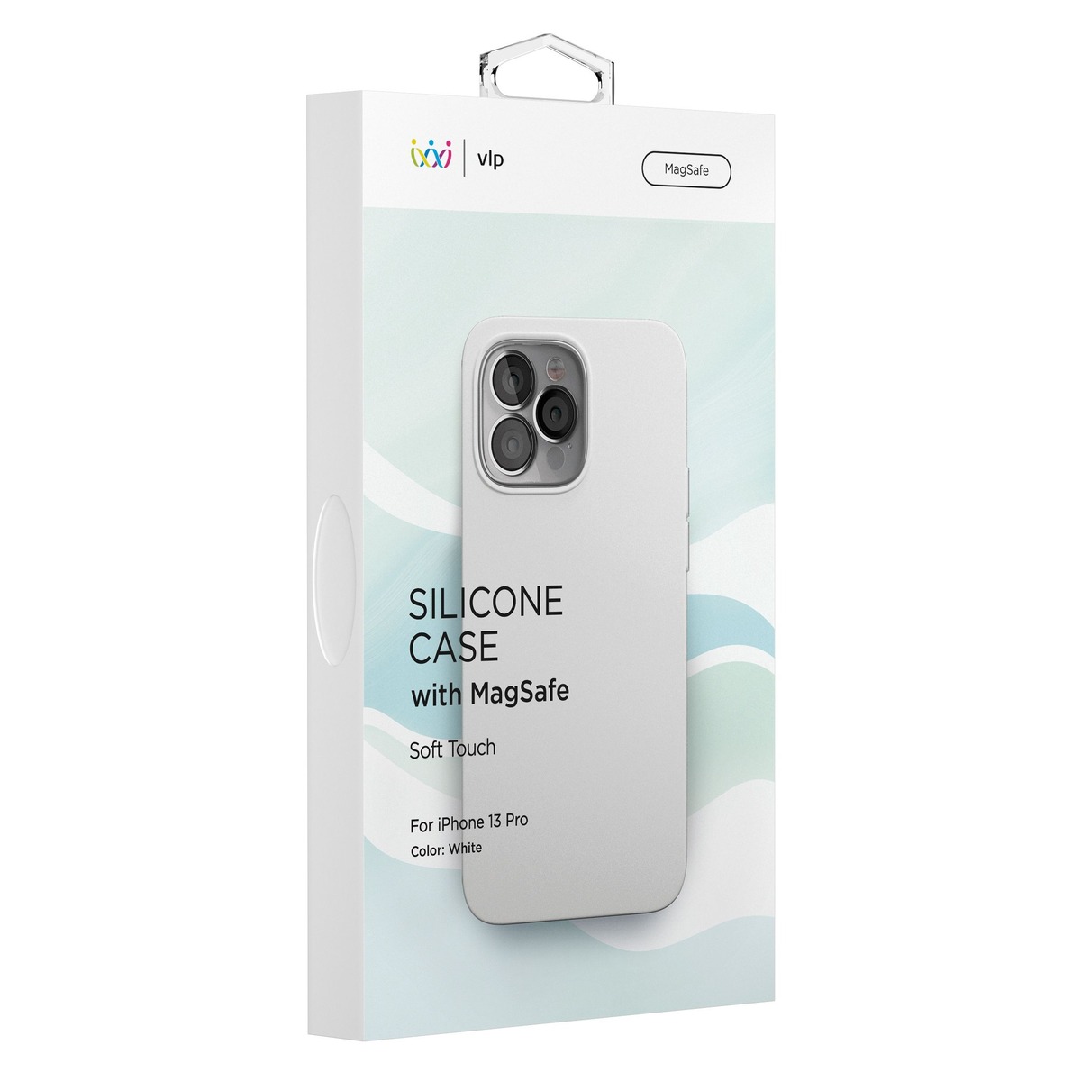 Чехол-накладка VLP Silicone Case with MagSafe для смартфона Apple iPhone 13 Pro, белый