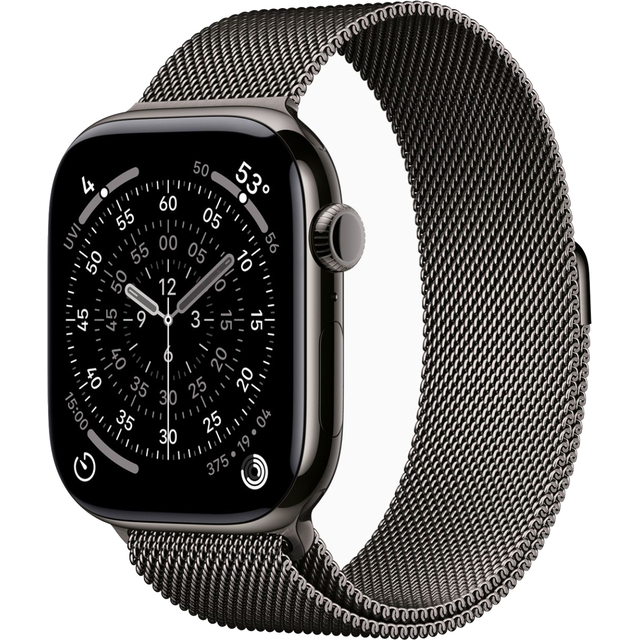 Умные часы Apple Watch Series 11 46mm Titanium Case with Milanese Loop M / L (Цвет: Slate) Умные часы Apple Watch Series 11 46mm Titanium Case with Milanese Loop M / L (Цвет: Slate)