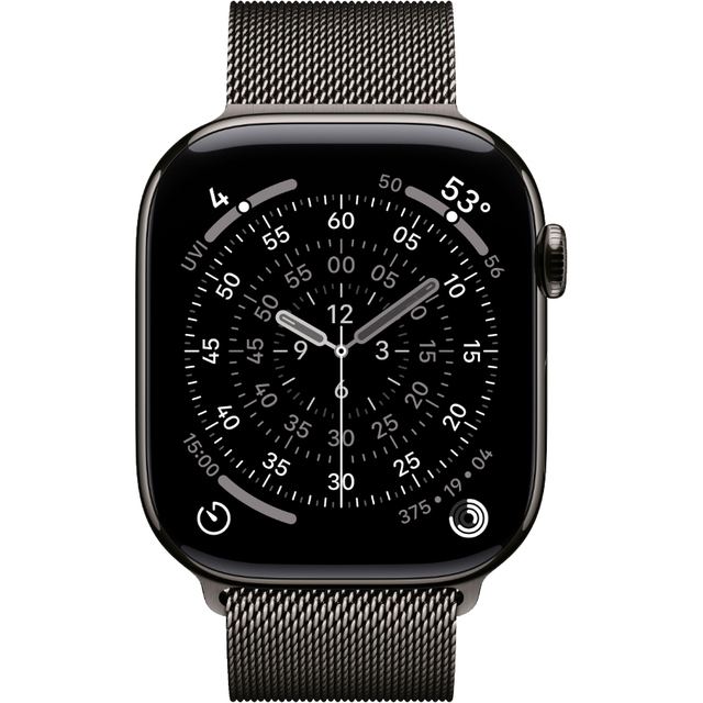 Умные часы Apple Watch Series 11 46mm Titanium Case with Milanese Loop M / L (Цвет: Slate) Умные часы Apple Watch Series 11 46mm Titanium Case with Milanese Loop M / L (Цвет: Slate)