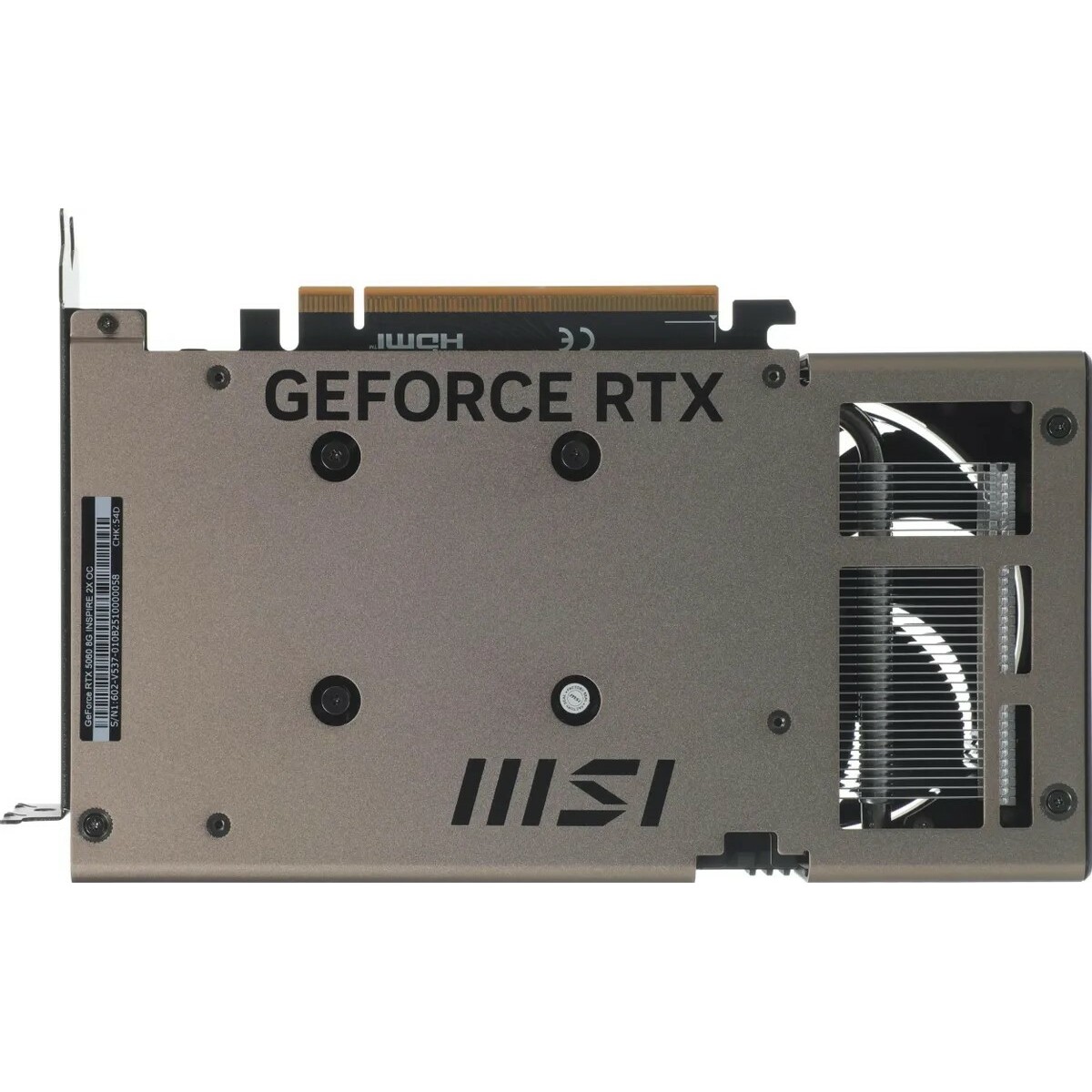 Видеокарта MSI GeForce RTX 5060 INSPIRE 2X OC 8Gb 