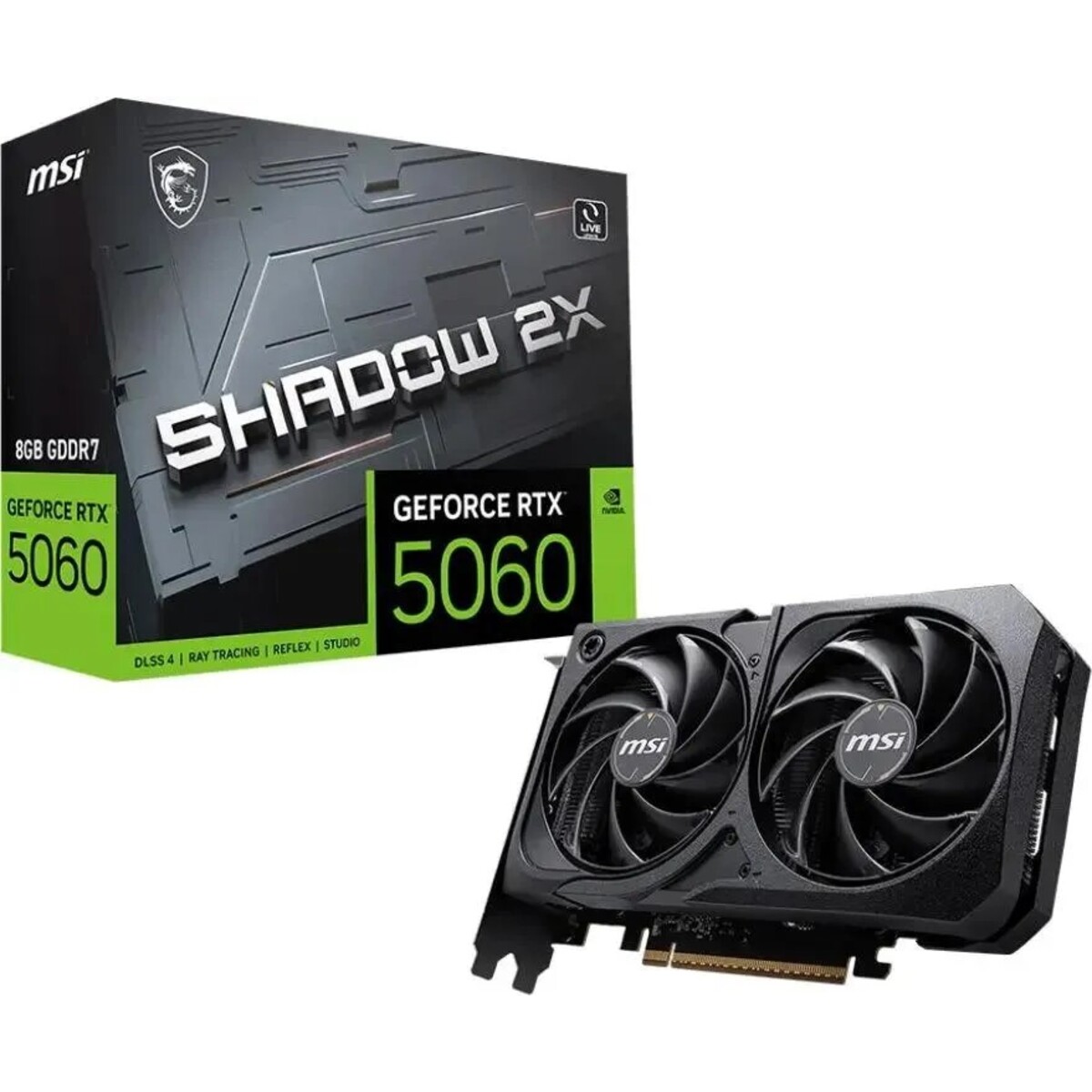 Видеокарта MSI GeForce RTX 5060 SHADOW 2X 8Gb 