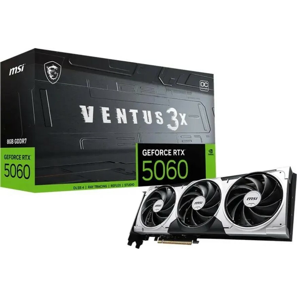 Видеокарта MSI GeForce RTX 5060 VENTUS 3X 8Gb 
