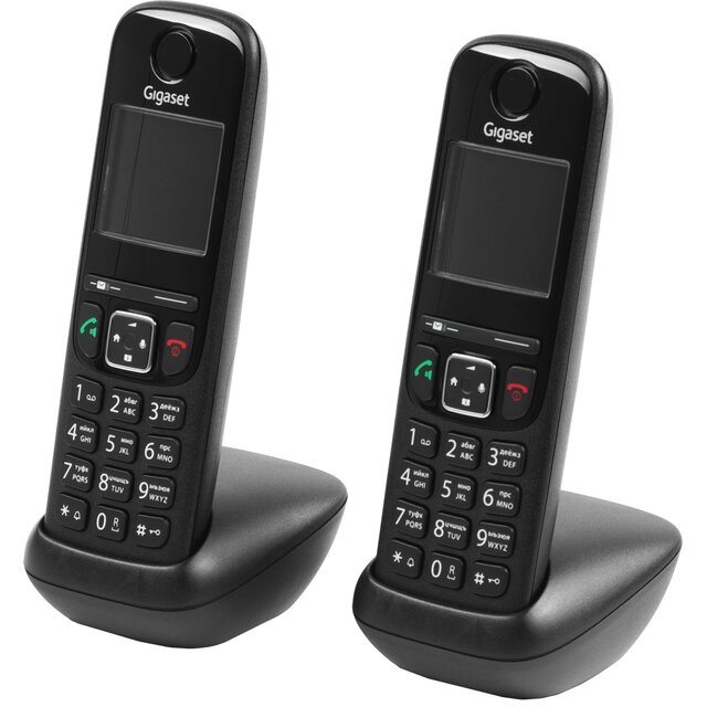 Радиотелефон Dect Gigaset AS690A Trio, черный