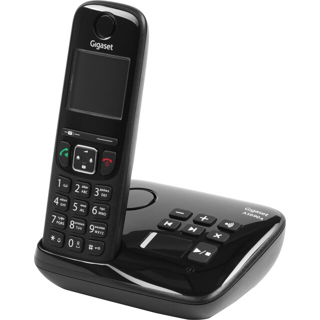 Радиотелефон Dect Gigaset AS690A Trio, черный