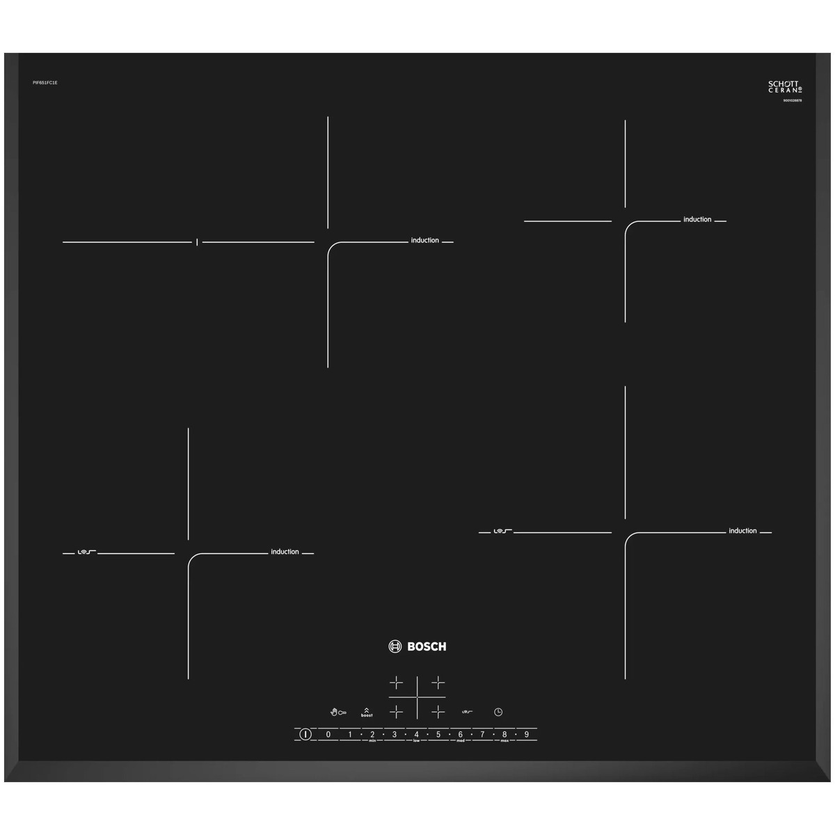 Варочная панель Bosch PIF651FC1E (Цвет: Black)