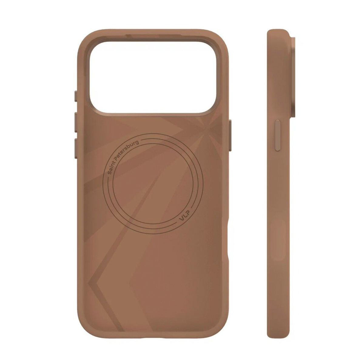 Чехол-накладка VLP Aster Pro Case with MagSafe для смартфона Apple iPhone 17 Pro (Цвет: Mokka)