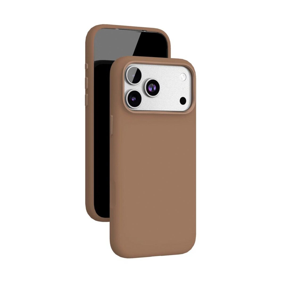 Чехол-накладка VLP Aster Pro Case with MagSafe для смартфона Apple iPhone 17 Pro (Цвет: Mokka)