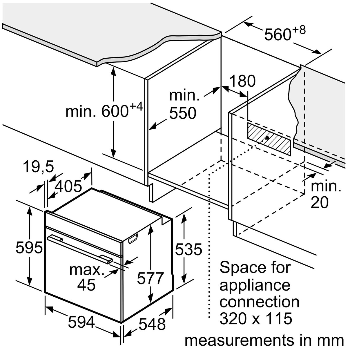 Духовой шкаф Bosch HBG635BB1, черный