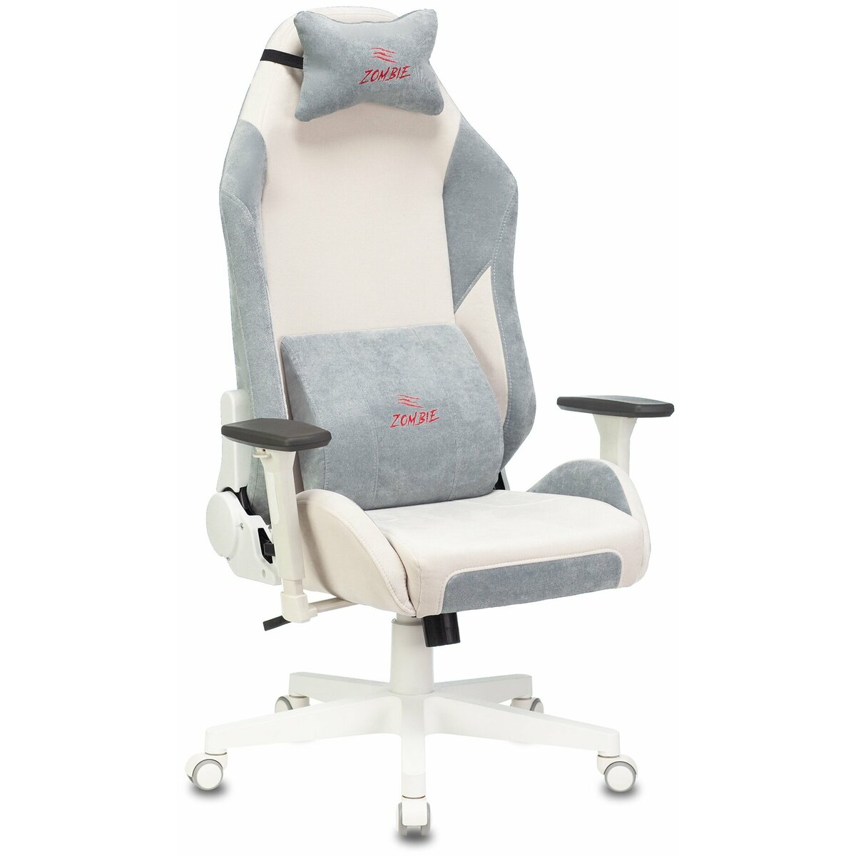 Кресло игровое Zombie EPIC PRO Fabric (Цвет: White / Grey)