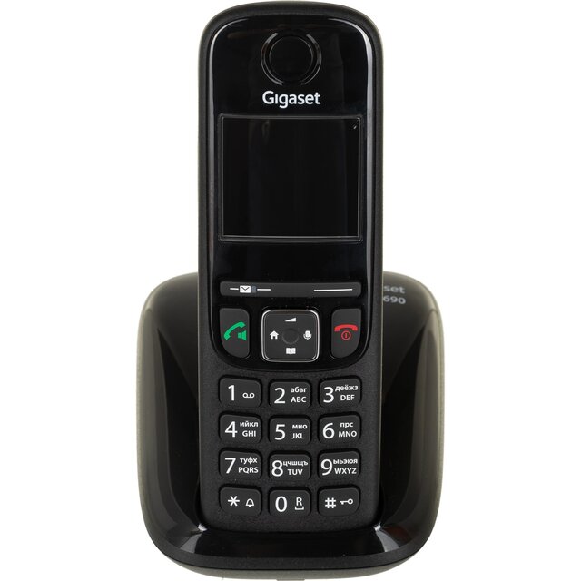 Радиотелефон Dect Gigaset AS690 SYS, черный