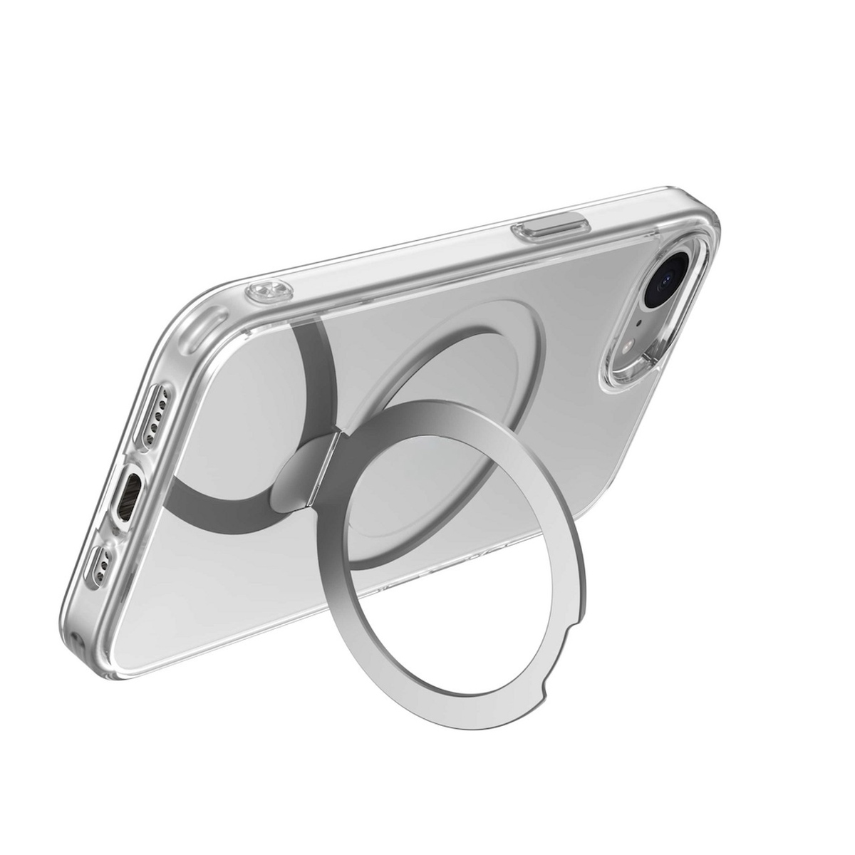 Чехол-накладка Devia Clean Series Magnetic Shockproof with Bracket для iPhone 16e (Цвет: Clear)