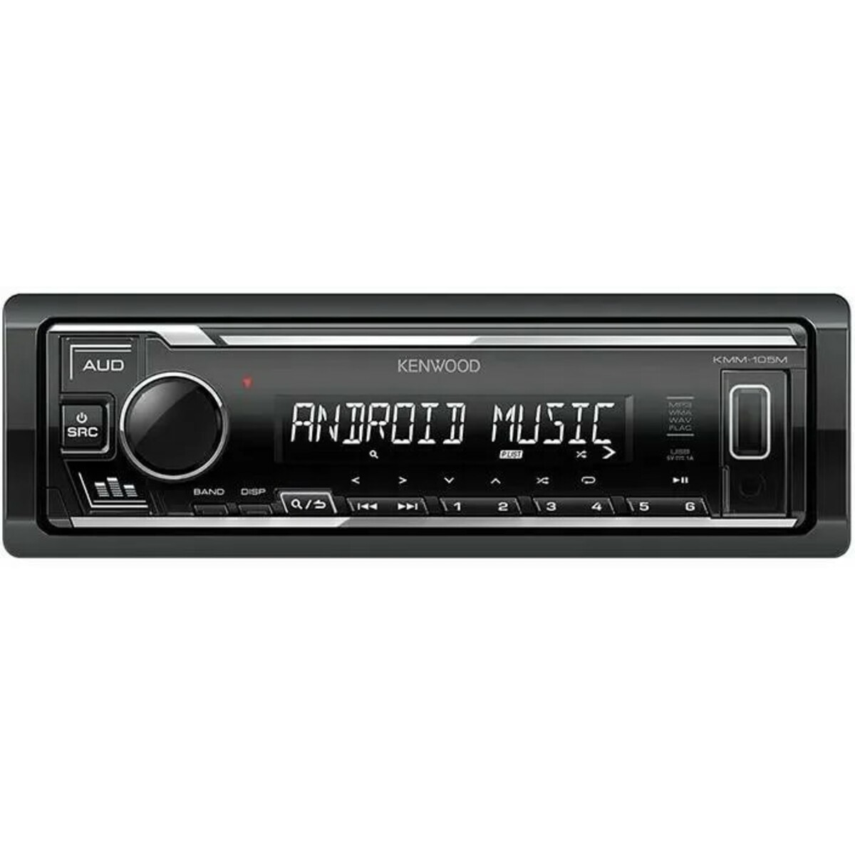 Автомагнитола Kenwood KMM-105M, черный