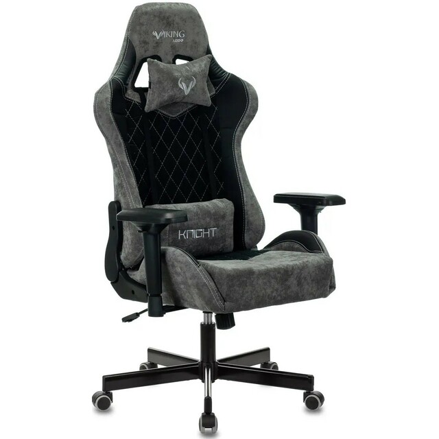 Кресло игровое Zombie VIKING 7 KNIGHT Fabric (Цвет: Gray/Black)