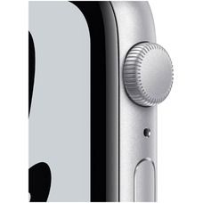 Умные часы Apple Watch SE 40mm Aluminum Case with Nike Sport Band (Цвет: Silver/ Pure Platinum/Black)