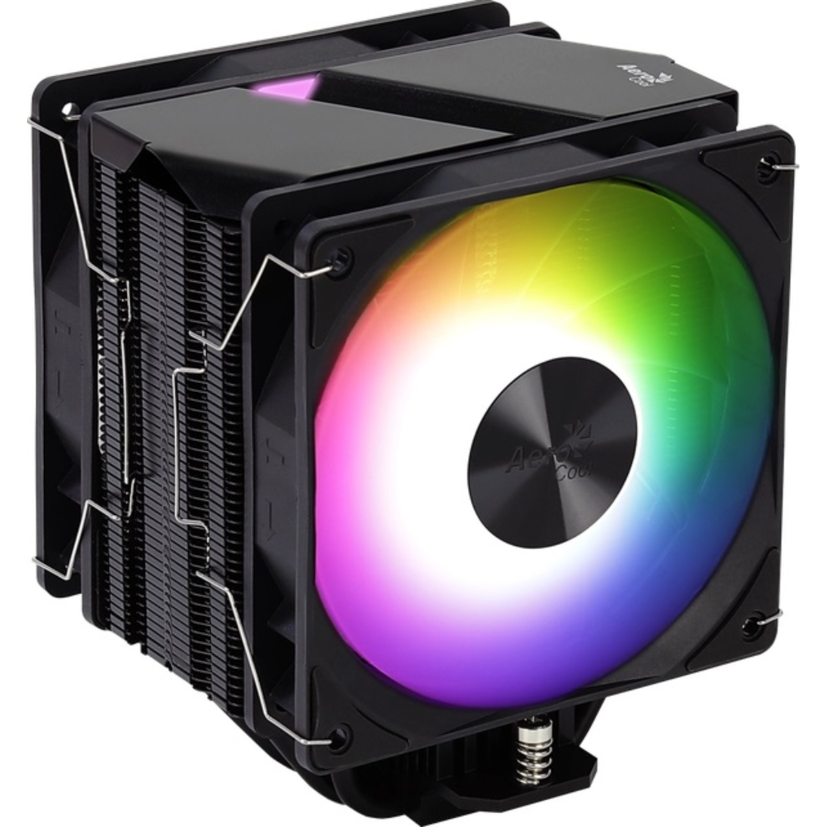 Устройство охлаждения(кулер) Aerocool Rime 4 Dual Soc-AM5/AM4/1151/1200/2066/1700 4-pin Al 250W LED Ret