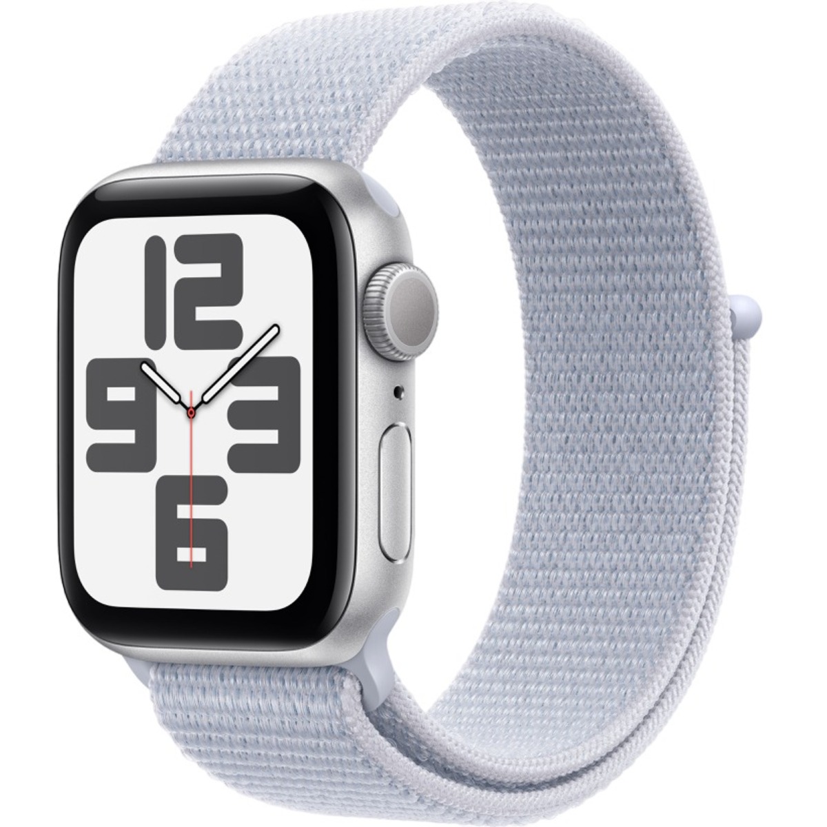 Умные часы Apple Watch SE (2024) 40mm Aluminum Case with Sport Loop (Цвет: Silver/Blue Cloud)