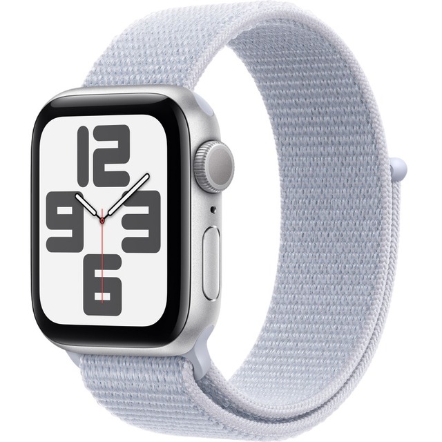 Умные часы Apple Watch SE (2024) 40mm Aluminum Case with Sport Loop (Цвет: Silver / Blue Cloud)