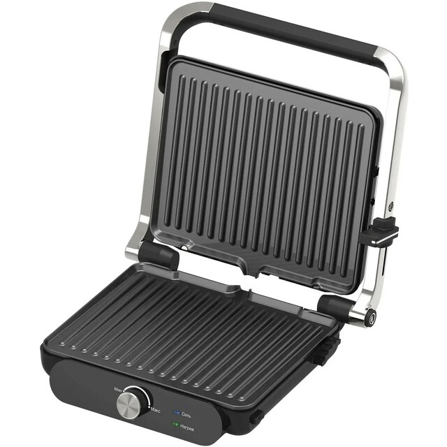 Электрогриль Hyundai HYG-3041 (Цвет: Black/Silver)