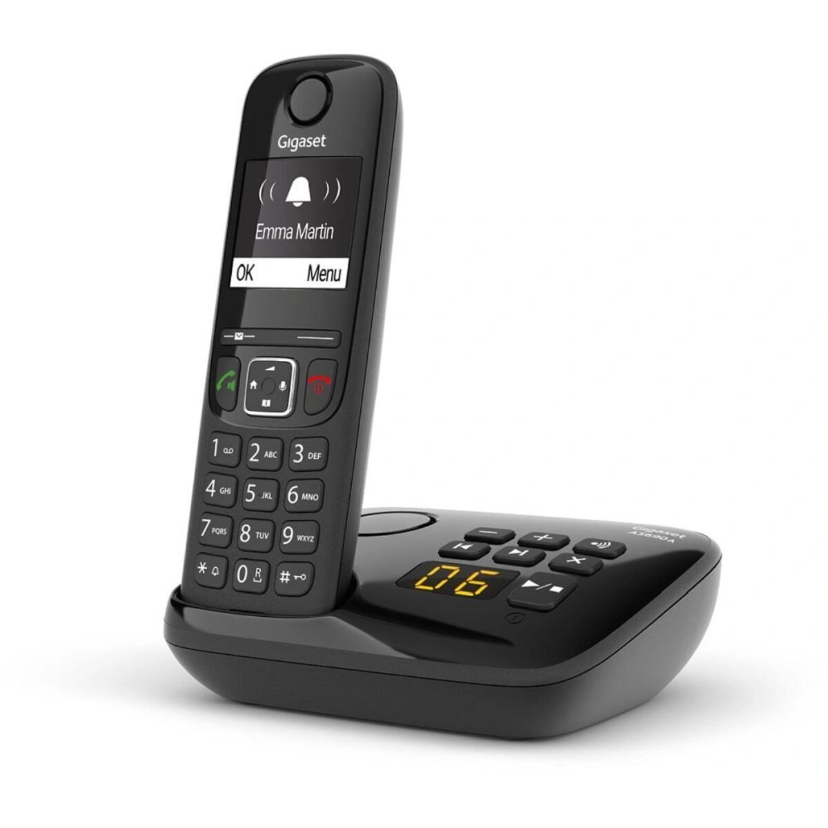 Радиотелефон Dect Gigaset AS690A, черный