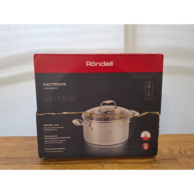 Кастрюля Rondell Vintage RDS-344 (Цвет: Inox)