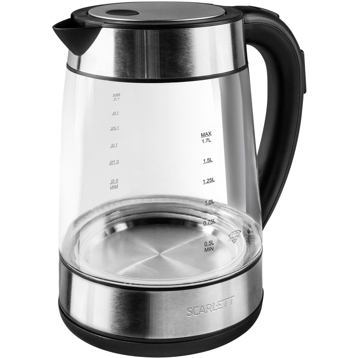 Чайник Scarlett SC-EK27G41 (Цвет: Black / Inox)