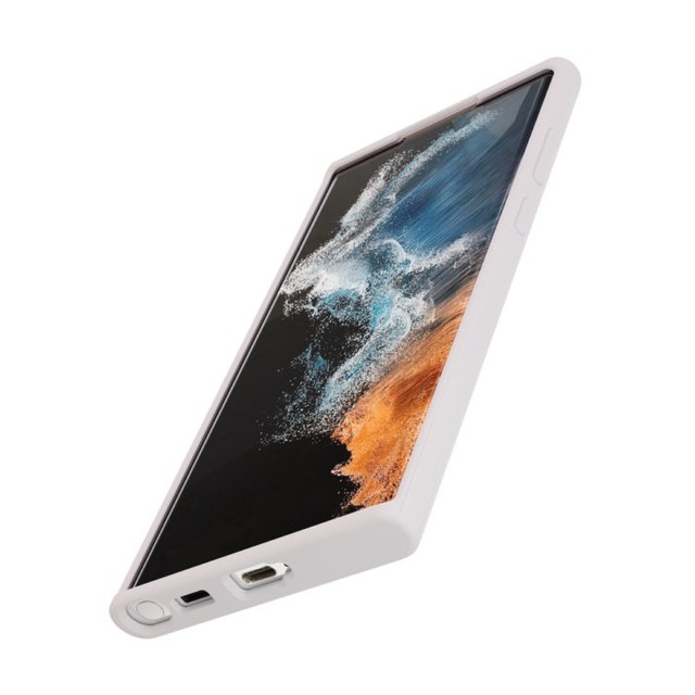 Чехол-накладка VLP Liquid Silicone Сase Antistatic для смартфона Samsung Galaxy S22 Ultra, белый