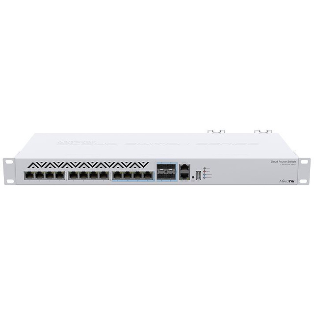 Коммутатор управляемый MikroTik CRS312-4C+8XG-RM