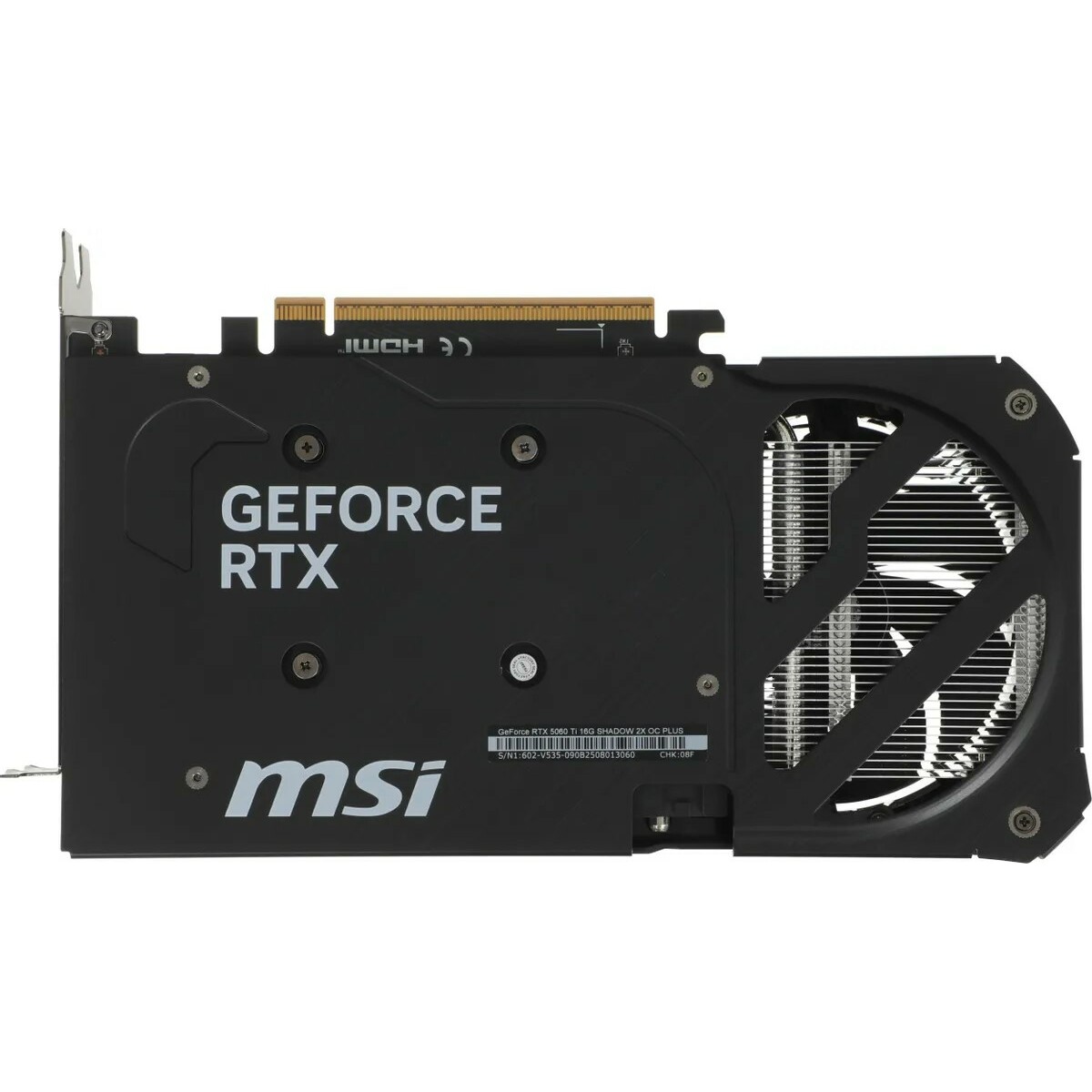 Видеокарта MSI GeForce RTX 5060TI SHADOW 2X OC PLUS 16Gb 