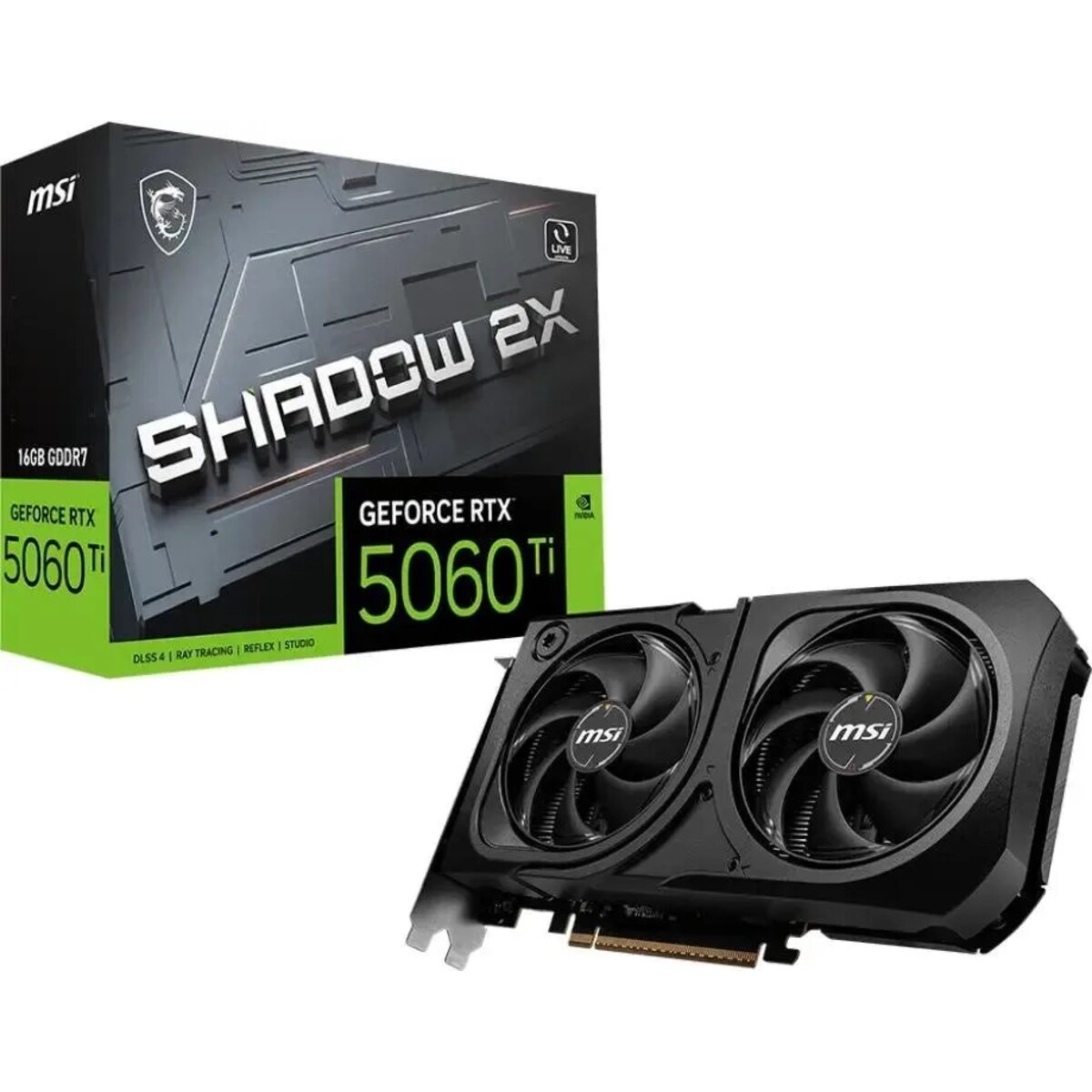 Видеокарта MSI GeForce RTX 5060TI SHADOW 2X PLUS 16Gb 