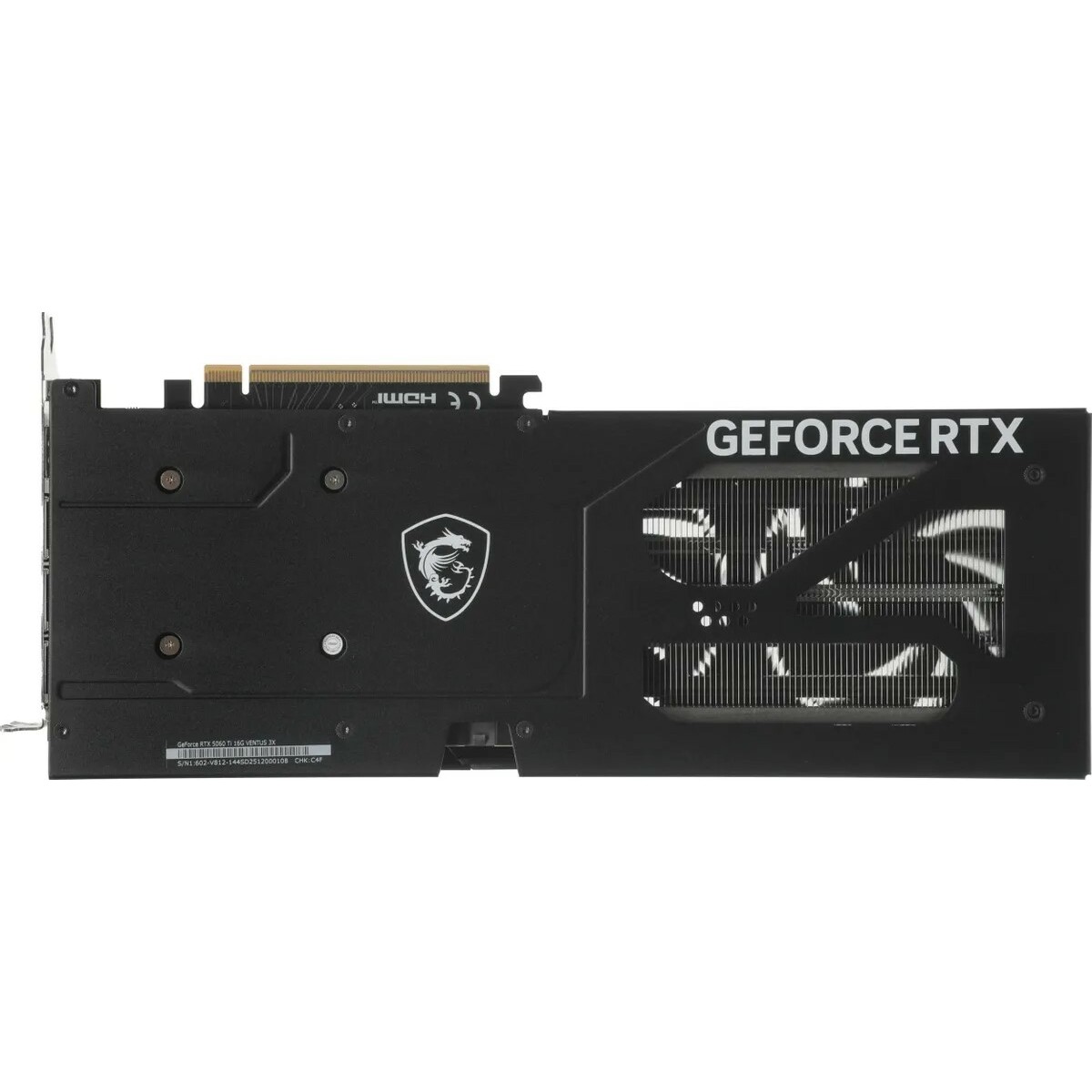 Видеокарта MSI GeForce RTX 5060TI VENTUS 3X 16Gb