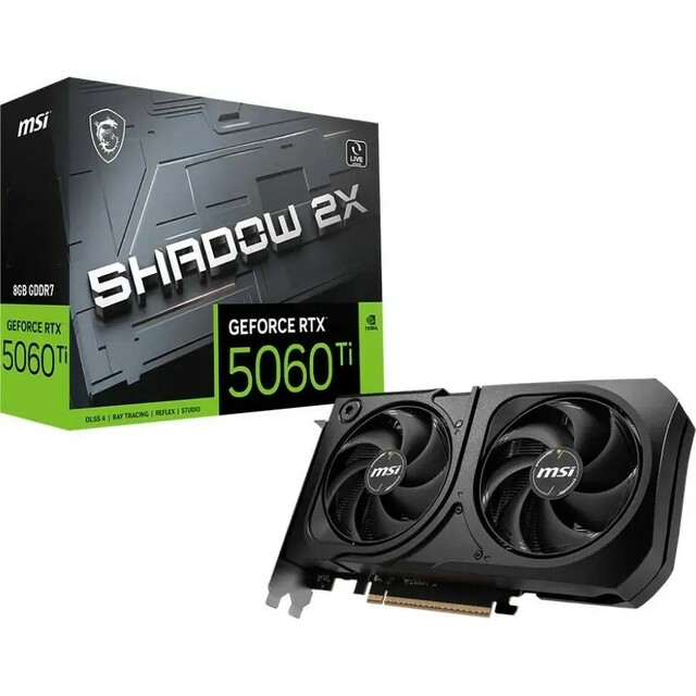 Видеокарта MSI GeForce RTX 5060TI SHADOW 2X PLUS 8Gb 